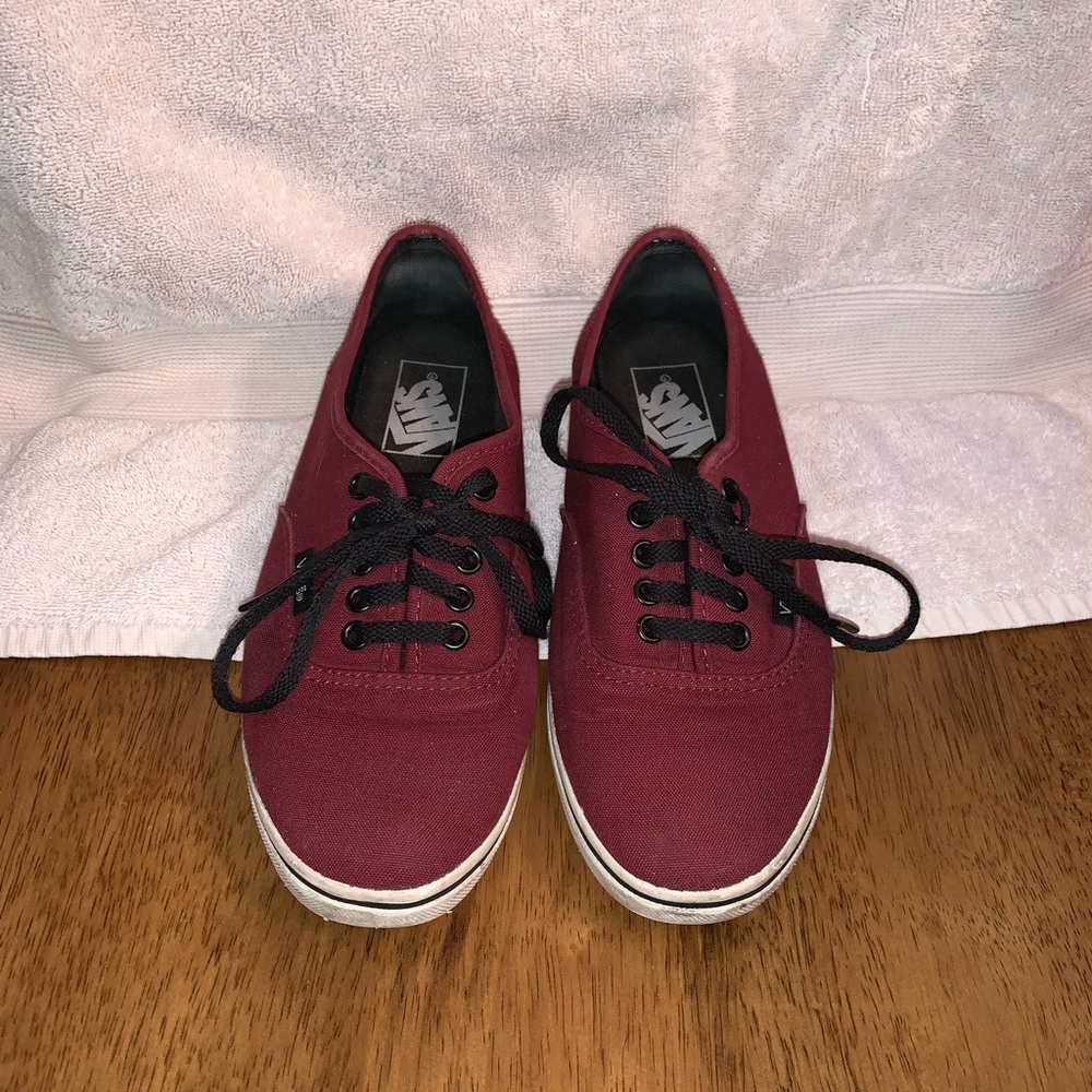 Maroon vans
